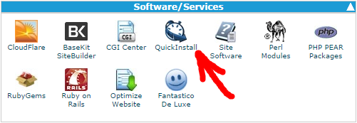 QuickInstall in cPanel